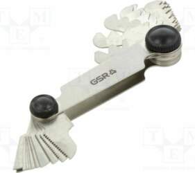 Thread plug gauge; 24pcs; Thread: metric