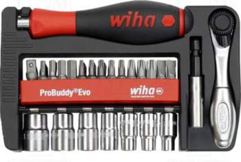 Tools set: screwdriver bits; bag; 1/4"