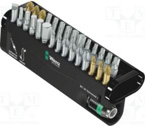 Tools set: screwdriver bits; plastic box