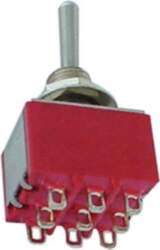 VERTICAL TOGGLE SWITCH 3PDT ON-ON |