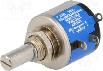 VISHAY Potentiometer: shaft; 100Ω; multiturn; 2W