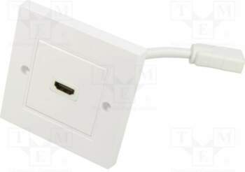 Wall socket; white; HDMI socket x2