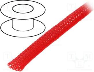 4CARMEDIA Braid; polyester; red; Package: 100m