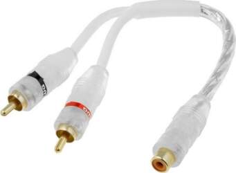 4CARMEDIA Cable; white; RCA socket,RCA