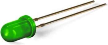 5mm standard LED lamp green diffused