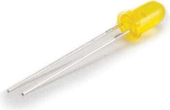 5mm standard LED lamp yellow diffused
