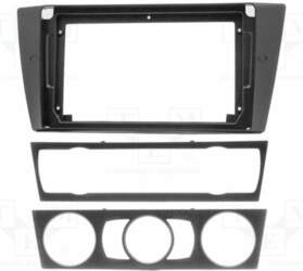 ACV Radio frame; BMW; black; 9"