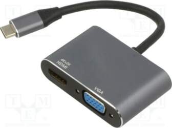 Adapter; D-Sub 15pin HD socket,HDMI