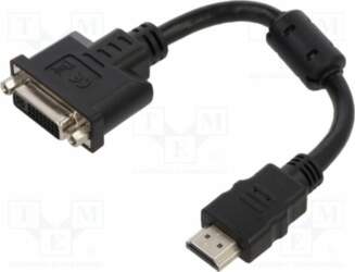 Adapter; DVI-I (24+5) socket,HDMI plug