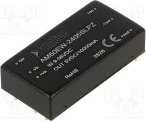 AIMTEC Converter: DC/DC; 50W; Uin: 9÷36VDC