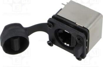 AMPHENOL Connector: RJ45; socket; Cat 5e