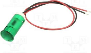 APEM Indicator: LED; flat; green bright