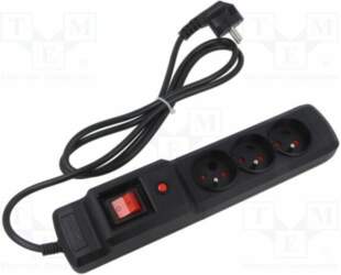 ARCON Plug socket strip: protective; Sockets: