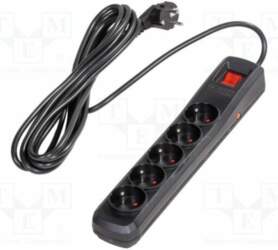 ARCON Plug socket strip: protective; Sockets: