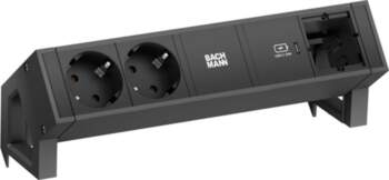 Bachmann DESK2 2xprotective contact USB C