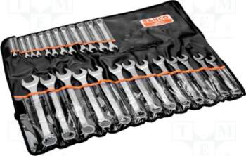 BAHCO Wrench: combination spanner-set; bent; 26pcs