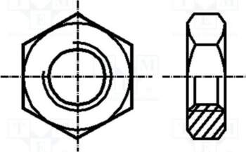 BOSSARD Nut; hexagonal; M8; 1; A2