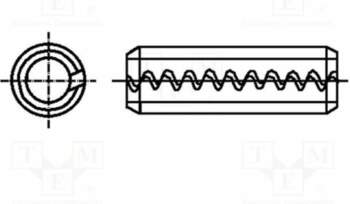 BOSSARD Springy stud; spring steel; BN
