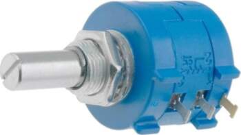 BOURNS Potentiometer: shaft; 2kΩ; multiturn; 2W