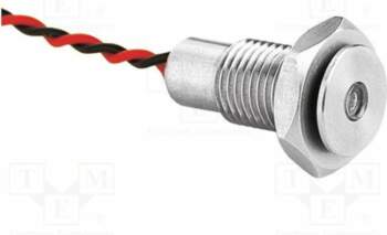 BULGIN Indicator: LED; flat; green; IP67