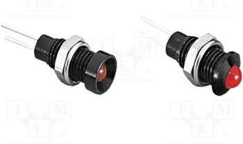 BULGIN Indicator: LED; prominent; red; 2VDC