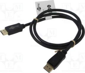 Cable; DisplayPort plug,both sides; PVC