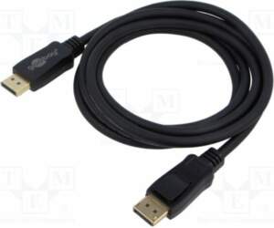 Cable; DisplayPort plug,both sides; PVC