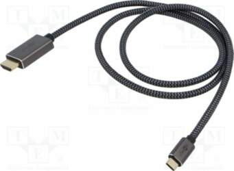 Cable; HDMI plug,USB C plug