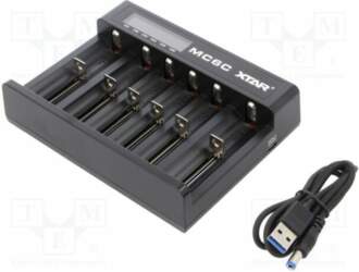 Charger: microprocessor-based; Li-Ion; 3.6/3.7V