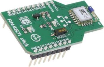Click board; RN4871; prototype board; Bluetooth
