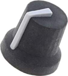 CLIFF Knob; with pointer; rubber,plastic