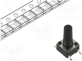 CONNFLY Microswitch TACT; SPST; Pos: 2