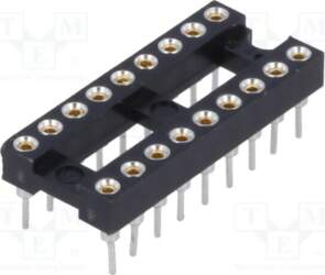 CONNFLY Socket: integrated circuits; DIP18; Pitch: