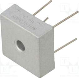 DC COMPONENTS Bridge rectifier: single-phase; Urmax: