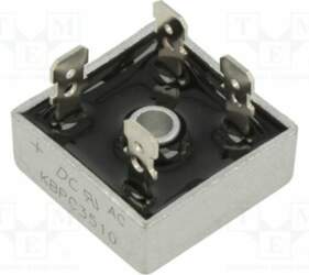 DC COMPONENTS Bridge rectifier: single-phase; Urmax: