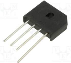 DC COMPONENTS Bridge rectifier: single-phase; Urmax: