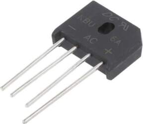 DC COMPONENTS Bridge rectifier: single-phase; Urmax: