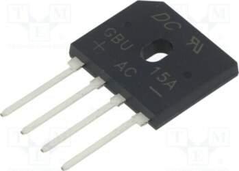 DC COMPONENTS Bridge rectifier: single-phase; Urmax: