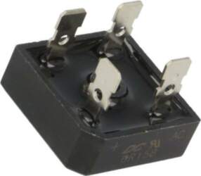 DC COMPONENTS Bridge rectifier: single-phase; Urmax: