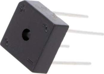 DC COMPONENTS Bridge rectifier: single-phase; Urmax: