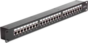 Delock 19" Coupler Patch Panel 24