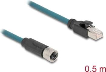 Delock M12 Adapter Cable X-coded 8