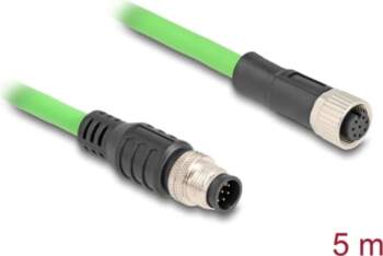 Delock M12 Cable A-coded 8 pin