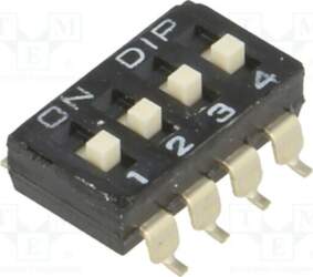 DIPTRONICS Switch: DIP-SWITCH; Poles number: 4