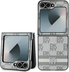 DKNY Checkered Pattern Printed Stripes Case