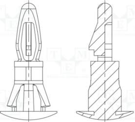 DREMEC Assembly stud; polyamide 66; L: