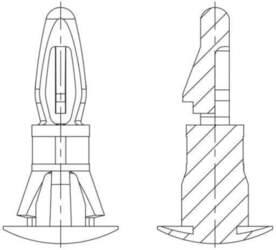DREMEC Assembly stud; polyamide 66; L: