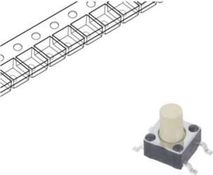 E-SWITCH Microswitch TACT; SPST-NO; Pos: 2