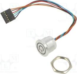 E-SWITCH Switch: capacitive; Pos: 2; SPST-NO