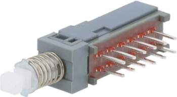 E-SWITCH Switch: push-button; Pos: 2; 4PDT